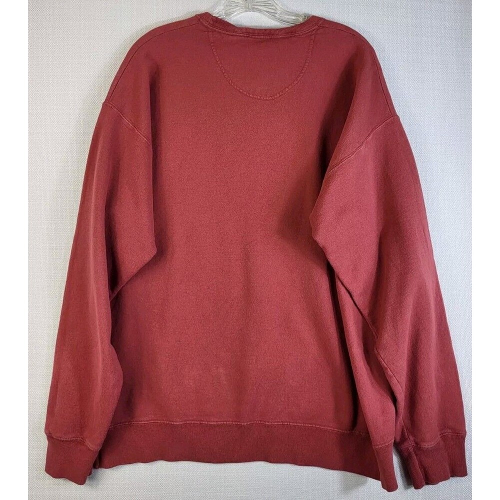 Comfort Wash ARKANSAS Sweatshirt Crewneck Pullover Red Mauve Large Cozy Classic - Picture 3 of 3